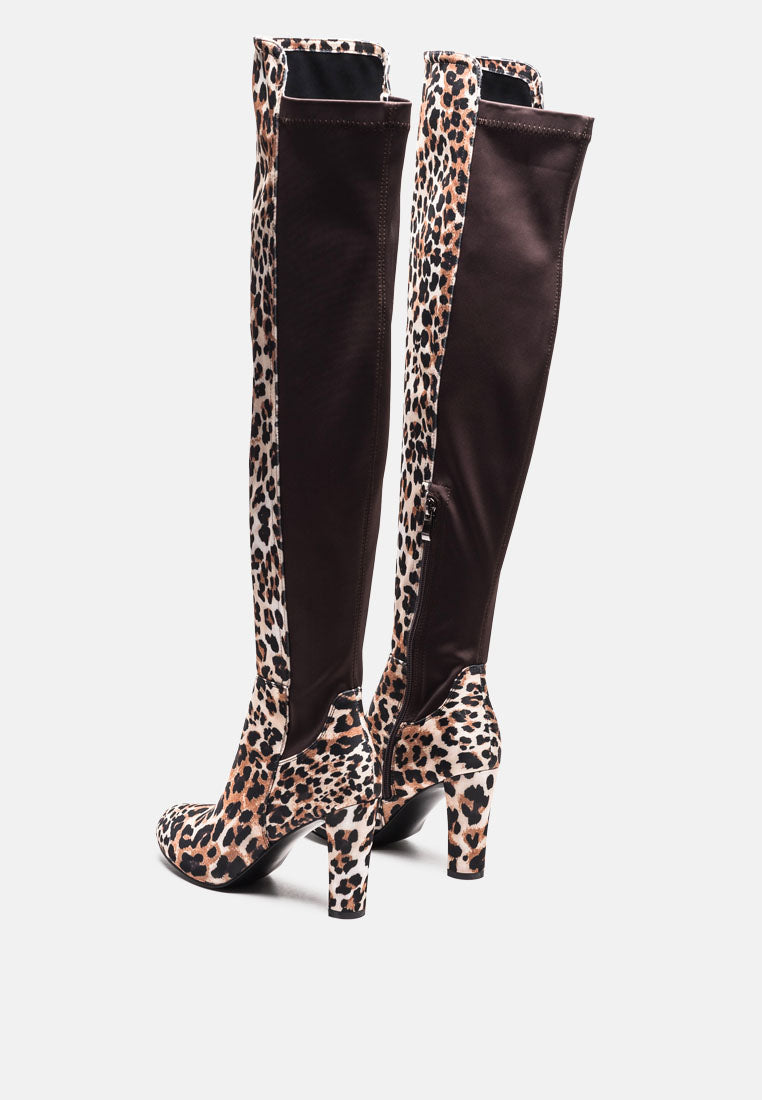 Fauna Knee High Block Heeled Boots-2