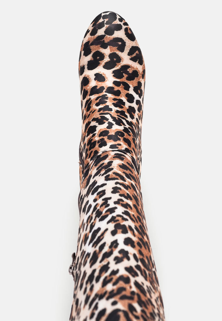 Fauna Knee High Block Heeled Boots-3