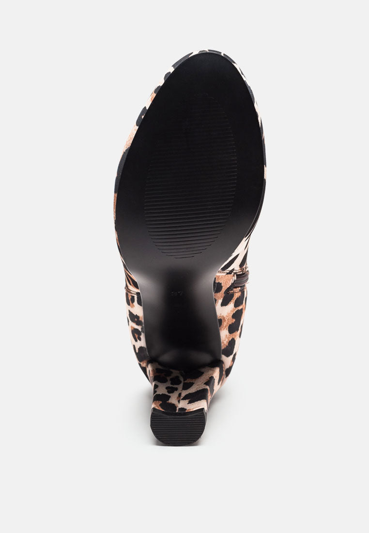Fauna Knee High Block Heeled Boots-4