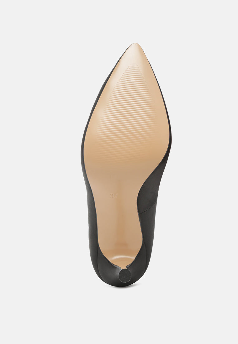 Fizzy Goblet Satin Stiletto Pumps-4