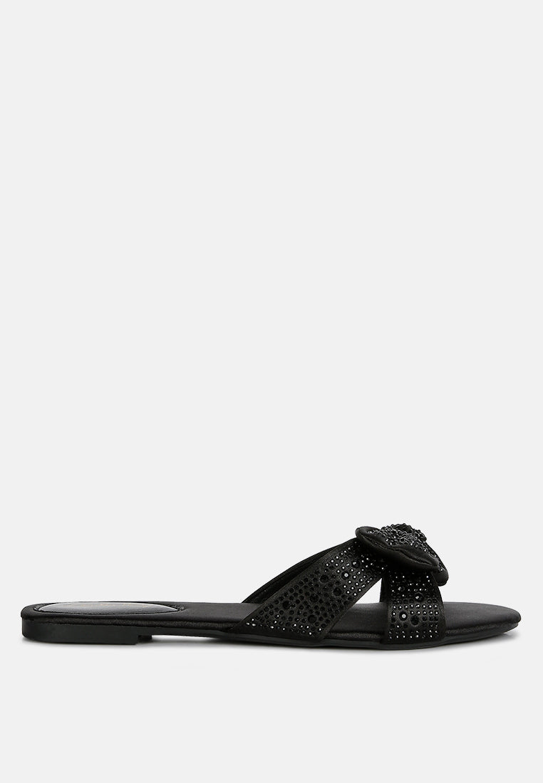 Fleurette Bow Flat Sandals-2