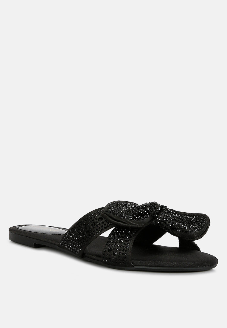 Fleurette Bow Flat Sandals-3