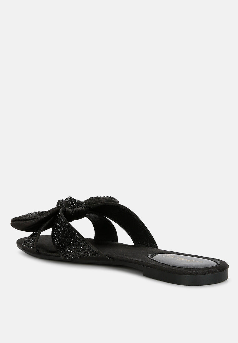 Fleurette Bow Flat Sandals-4