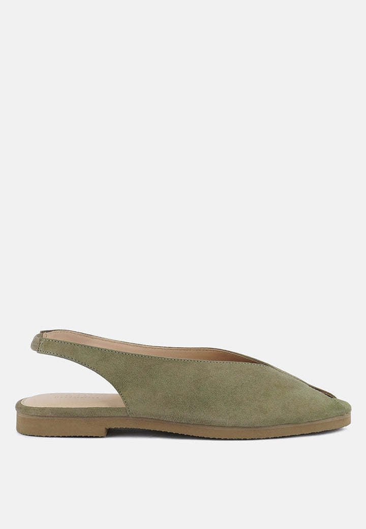 Gretchen Mustard Slingback Flat Sandals-0