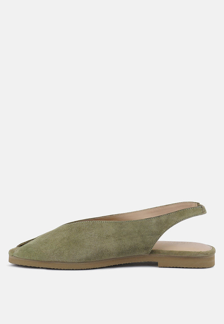 Gretchen Mustard Slingback Flat Sandals-2