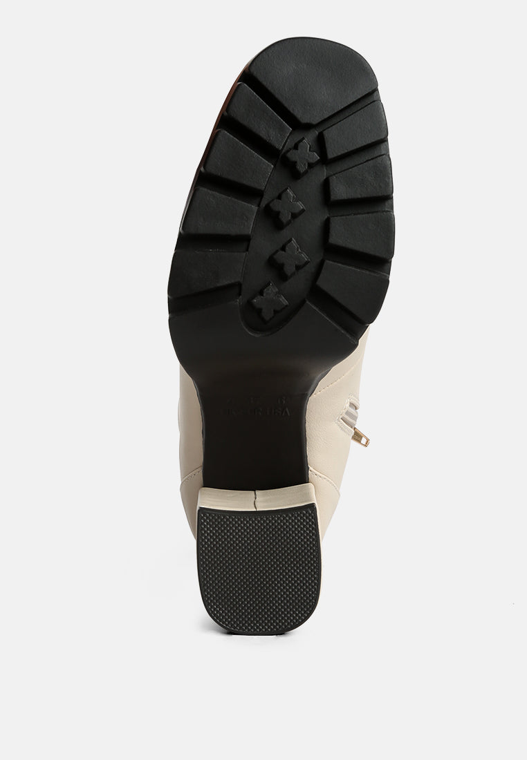 Hamiltons Lace Up Block Heel Boots-4