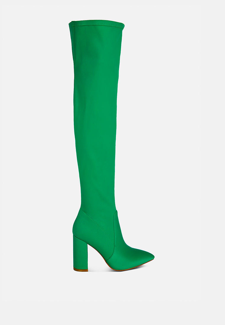 Schiffer High Block Heeled Long Boot-0