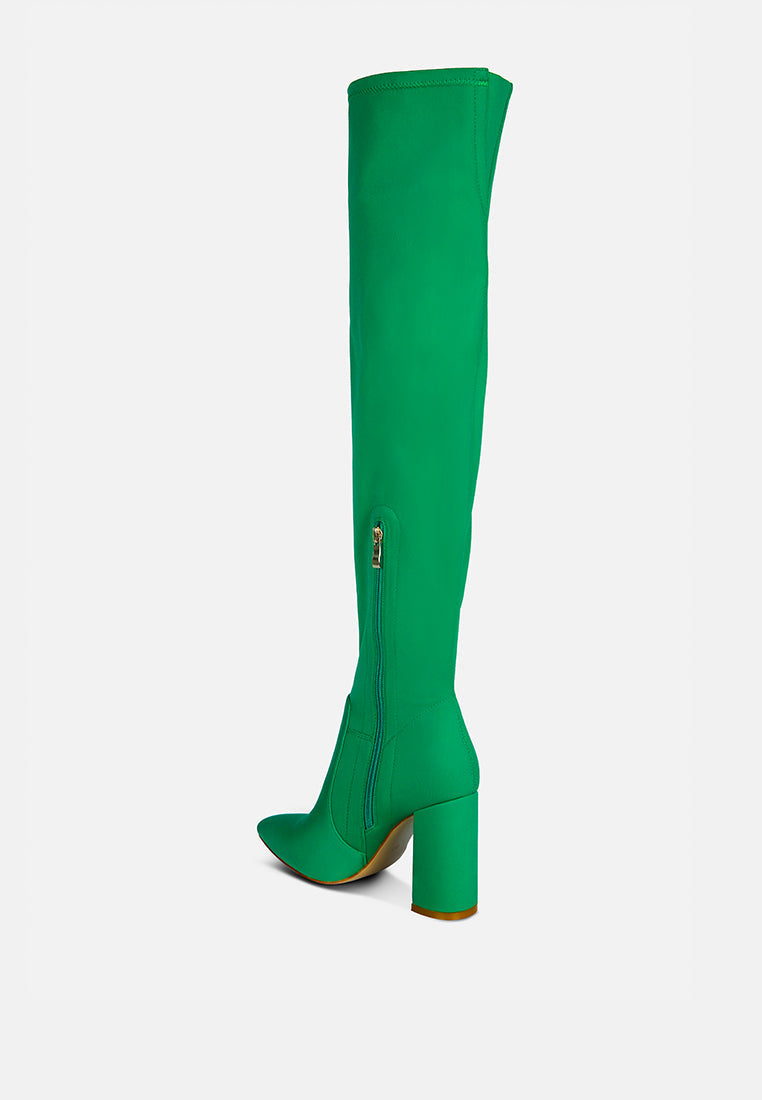 Schiffer High Block Heeled Long Boot-2