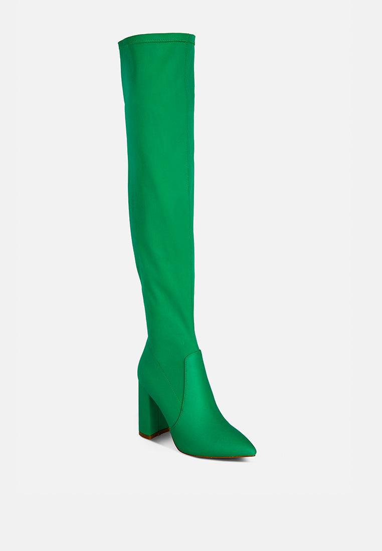 Schiffer High Block Heeled Long Boot-1