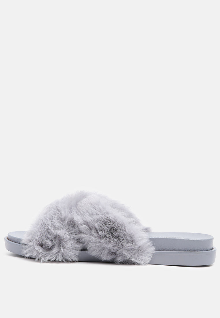 Homey Fur Slip-On Flats-2