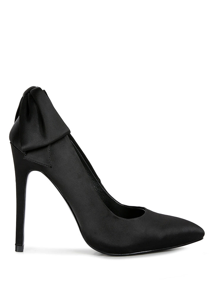Hornet High Heeled Satin Pump Sandals-7
