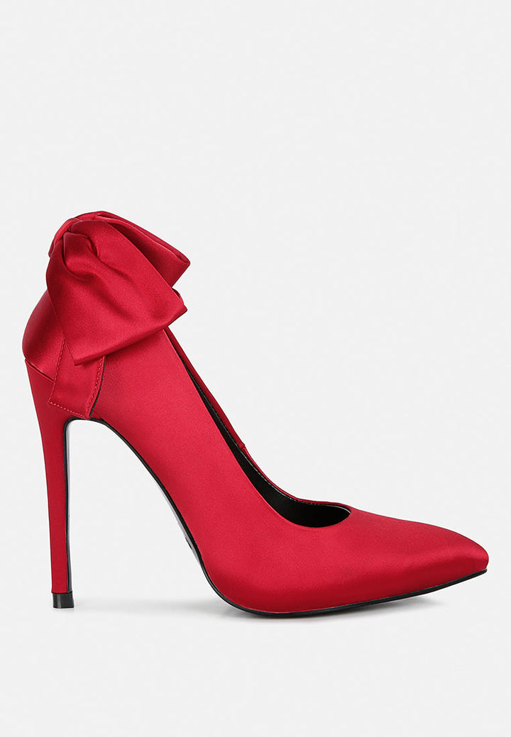 Hornet High Heeled Satin Pump Sandals-6