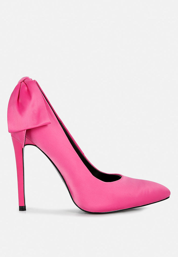 Hornet High Heeled Satin Pump Sandals-0