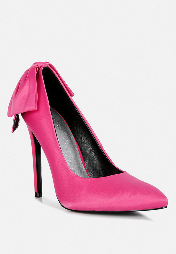 Hornet High Heeled Satin Pump Sandals-2