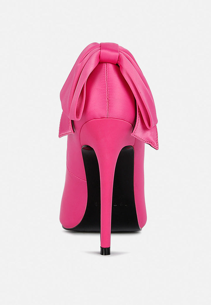 Hornet High Heeled Satin Pump Sandals-4
