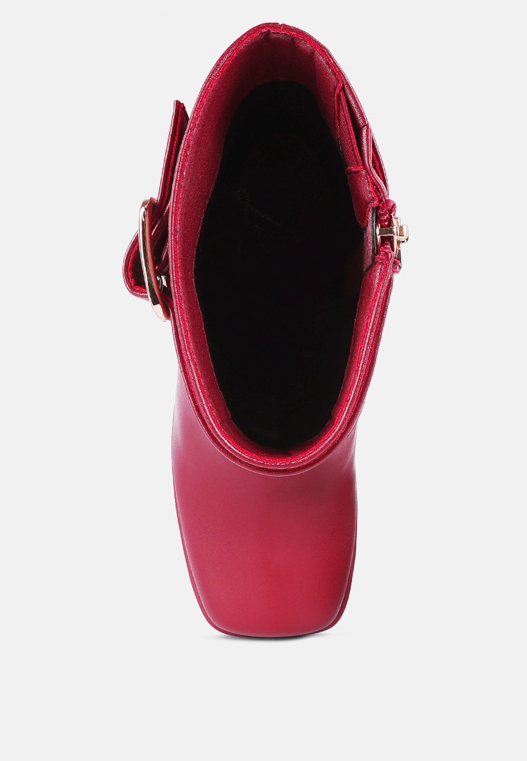 Hot Cocoa High Platform Ankle Boots-4