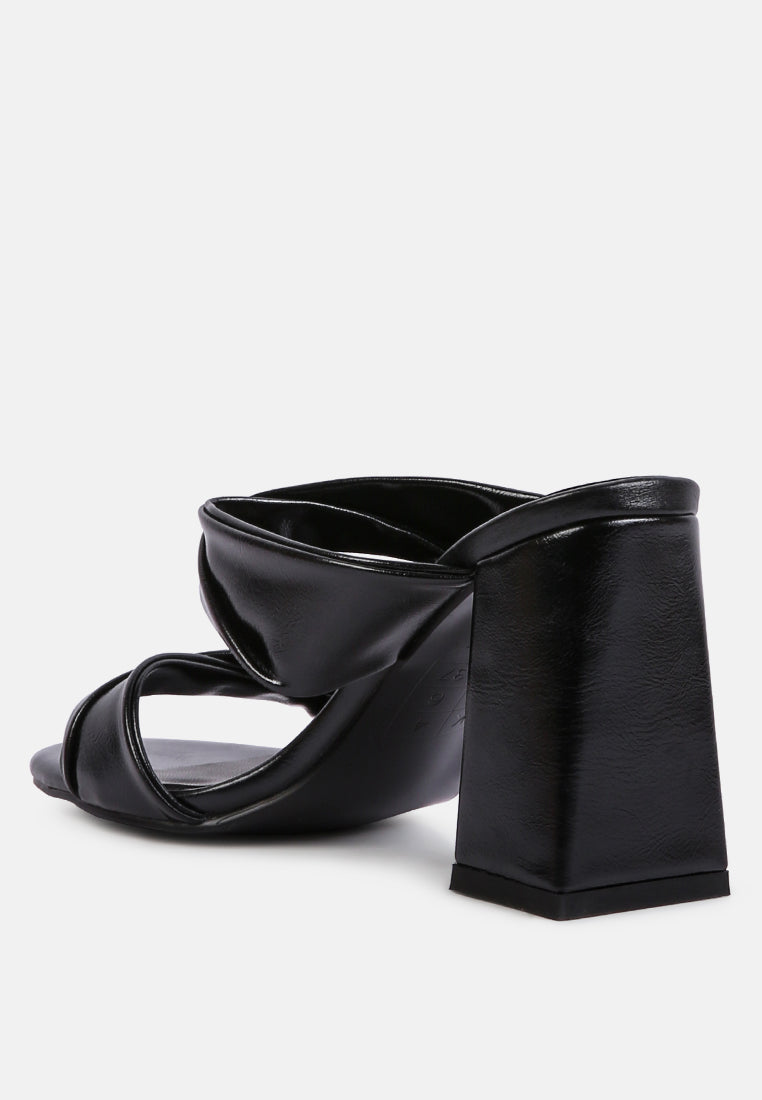 Hot Mess Puffy Block Heel Sandals-2
