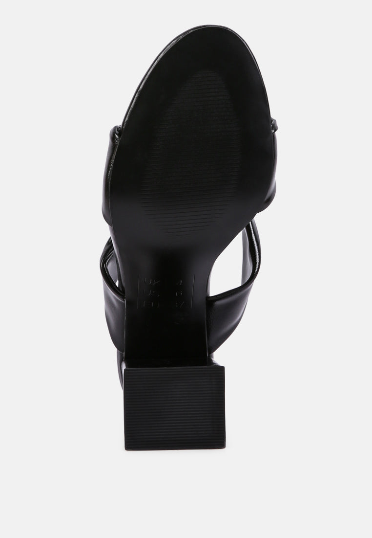 Hot Mess Puffy Block Heel Sandals-4