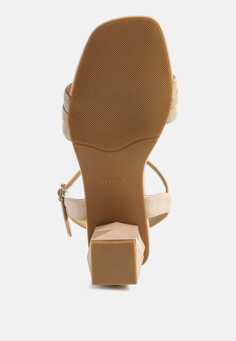 Illusion Metal Chain Link Fantasy Heel Sandals-4