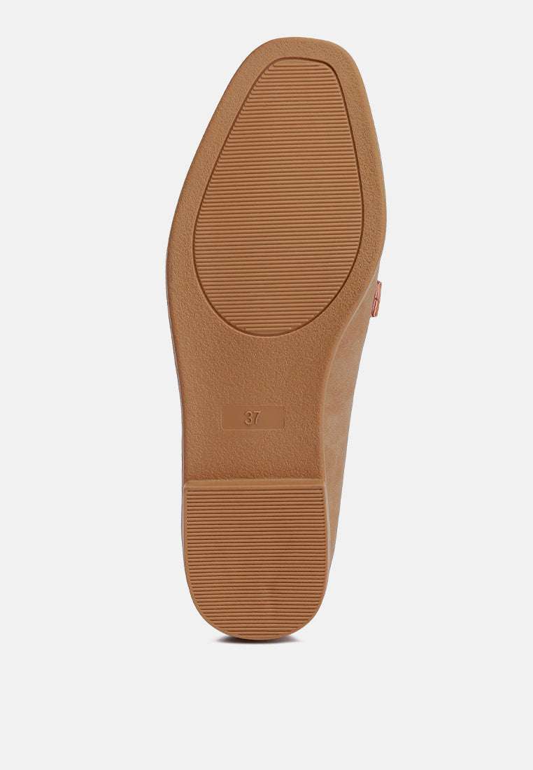 Jagger Horsebit Detail Flat Loafers-4