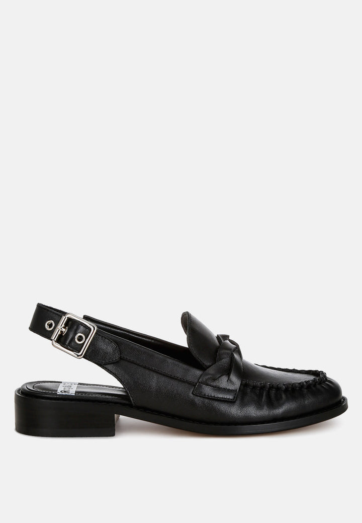 Jemykin Genuine Leather Loafer Sandals-0