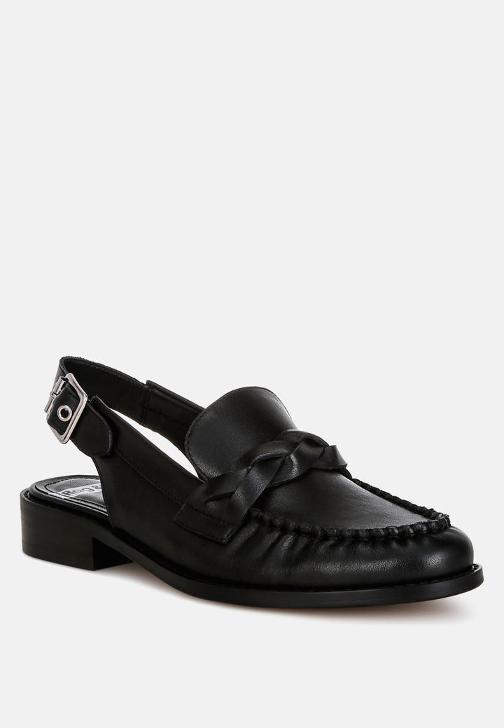 Jemykin Genuine Leather Loafer Sandals-2