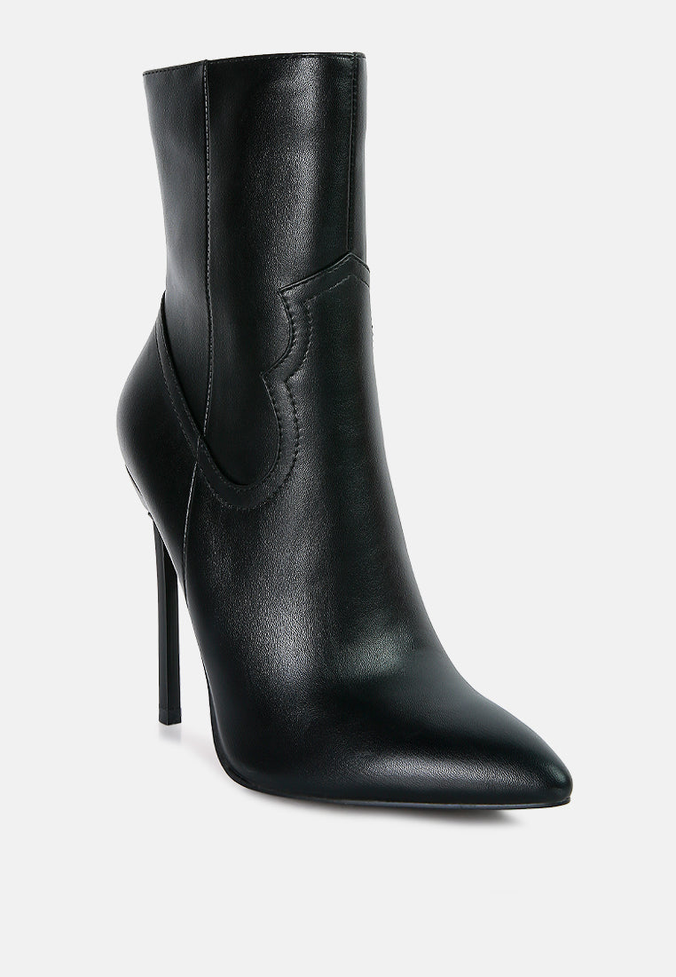 Jenner High Heel Cowboy Ankle Boots-2