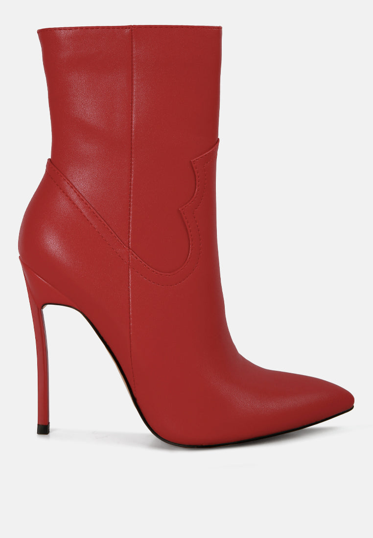 Jenner High Heel Cowboy Ankle Boots-5