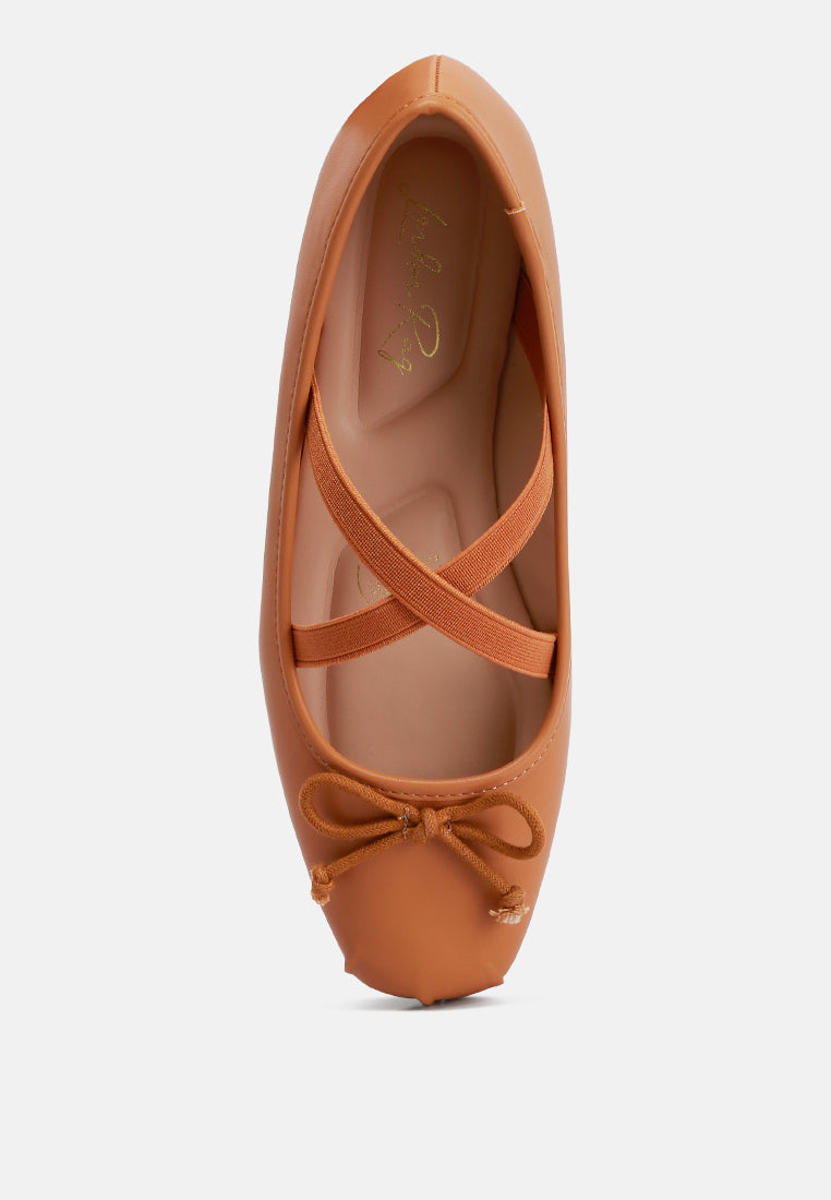 Leina Recycled Faux Leather Ballet Flats-3
