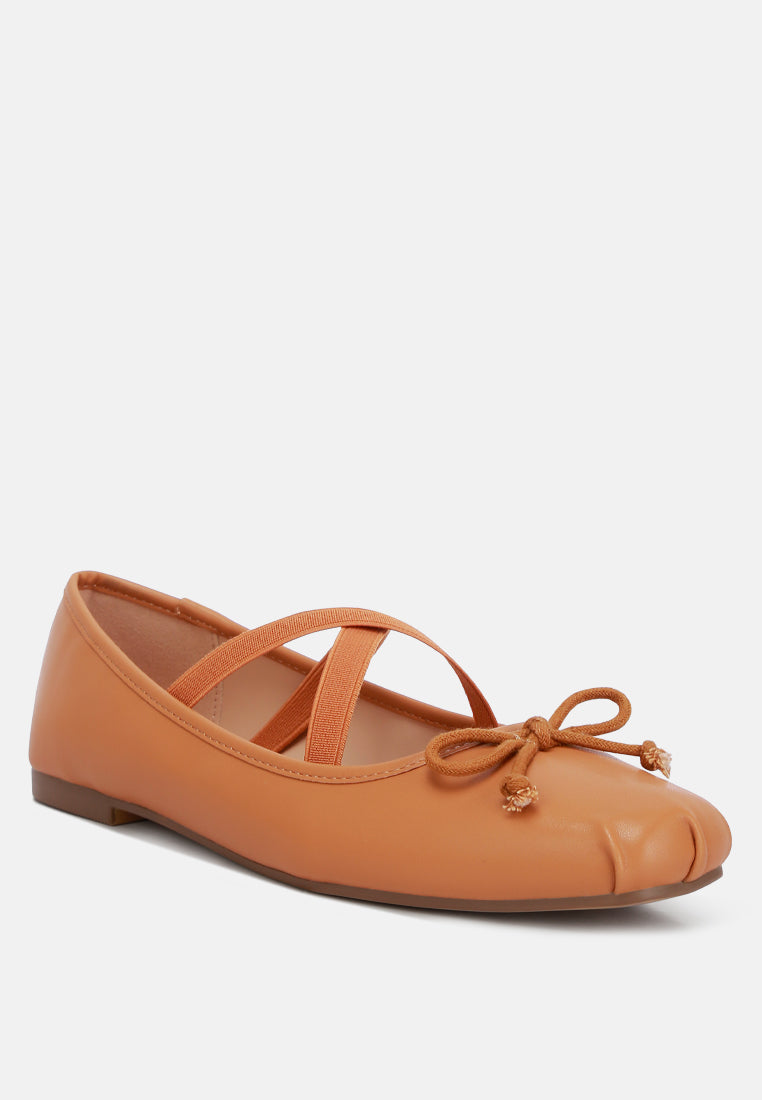 Leina Recycled Faux Leather Ballet Flats-1
