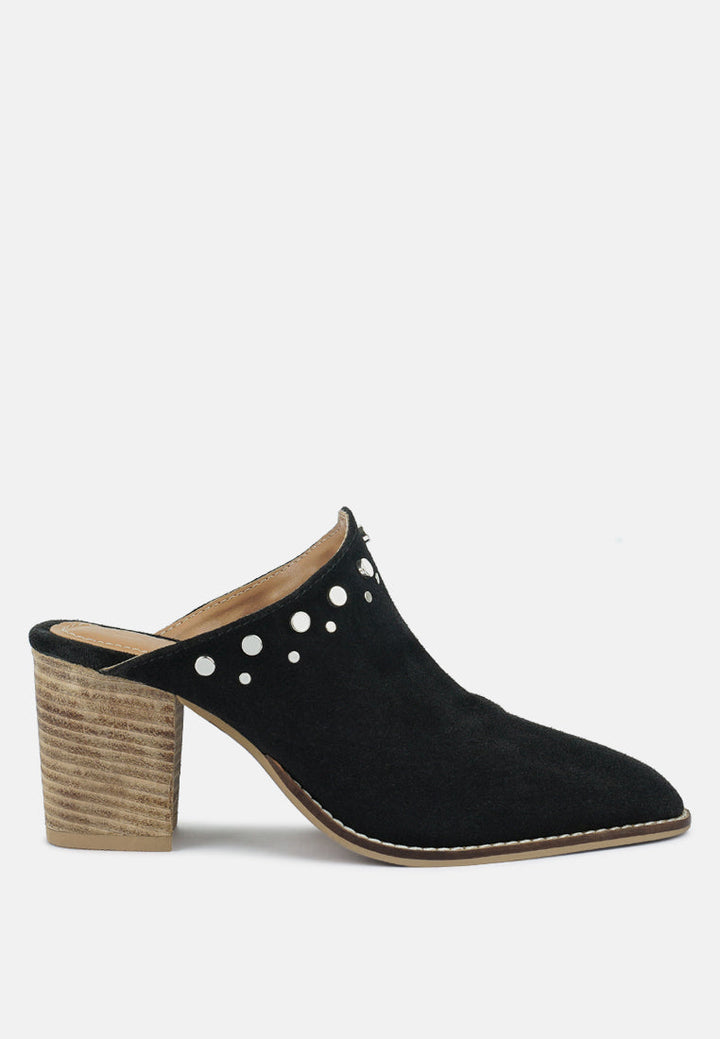 Leslie Stacked Heel Mules-0