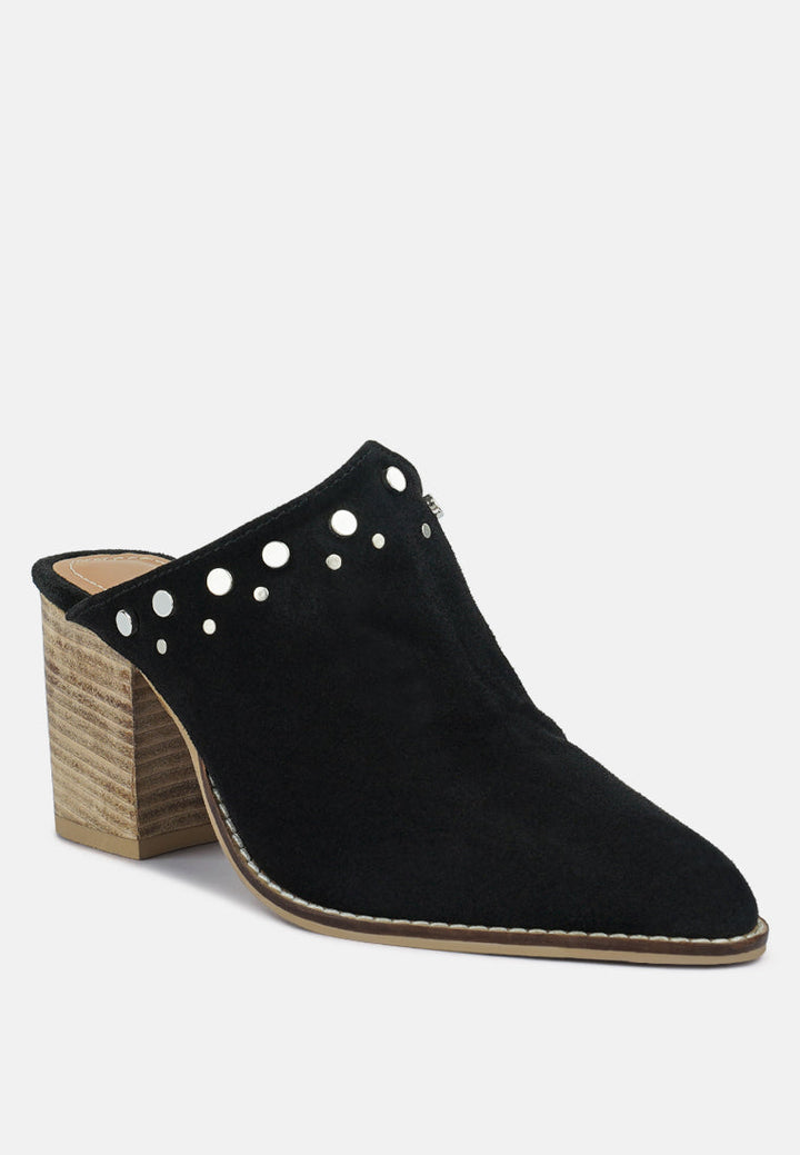 Leslie Stacked Heel Mules-1