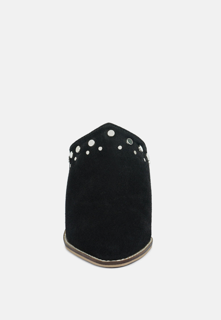 Leslie Stacked Heel Mules-3