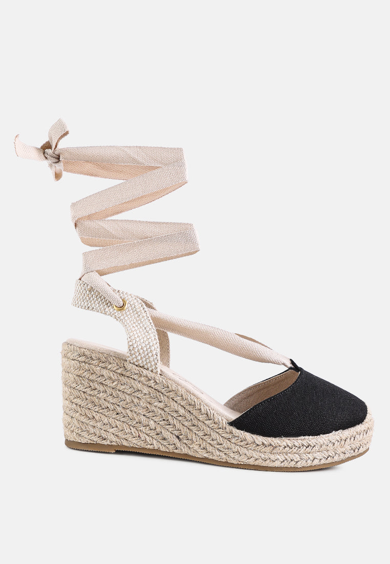 Little Mary Strappy Wedge Heel Sandals-5