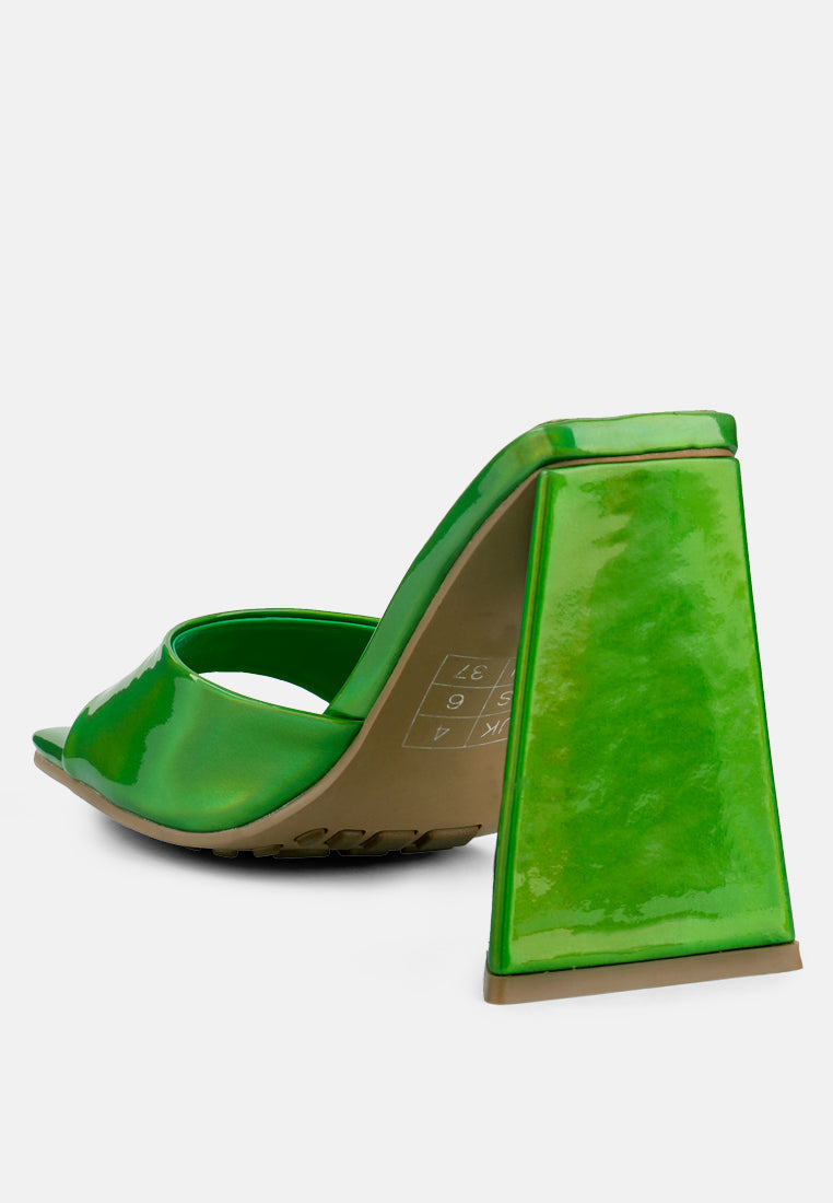 Lovebug Triangular Block Heel Sandals-3