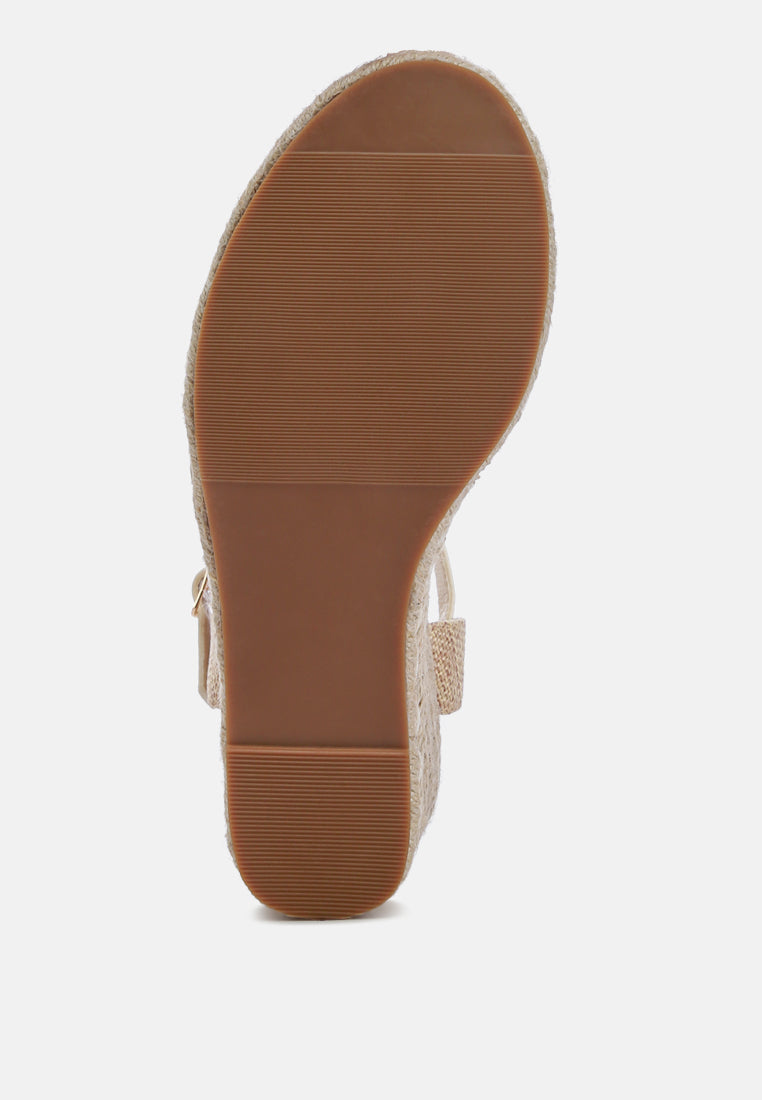 Lucas Raffia Wedge Heel Espadrilles-4