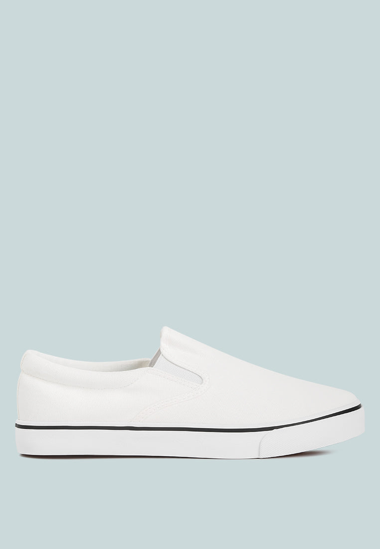 Men's canvas slip-on sneakers-0