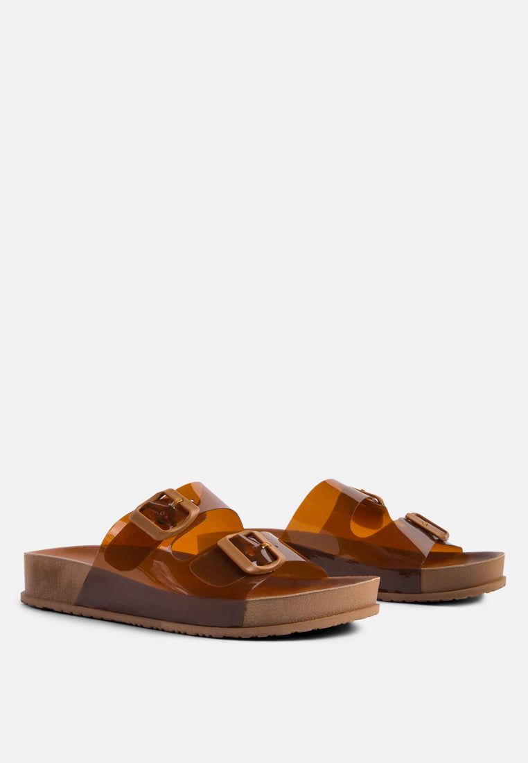 Minata Platform Buckled Slide Sandals-2