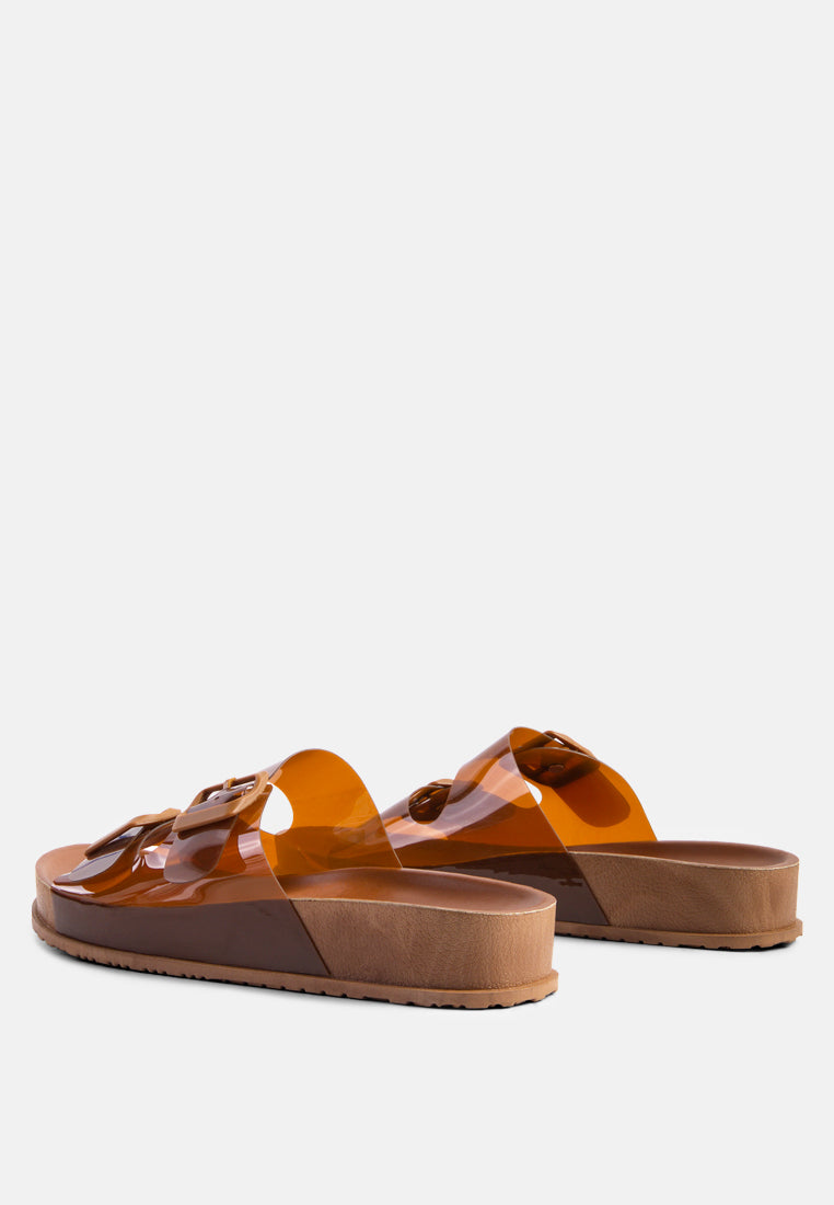 Minata Platform Buckled Slide Sandals-3