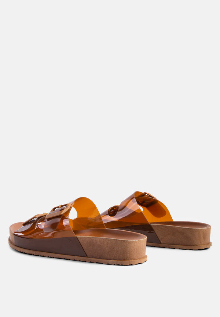 Minata Platform Buckled Slide Sandals-3