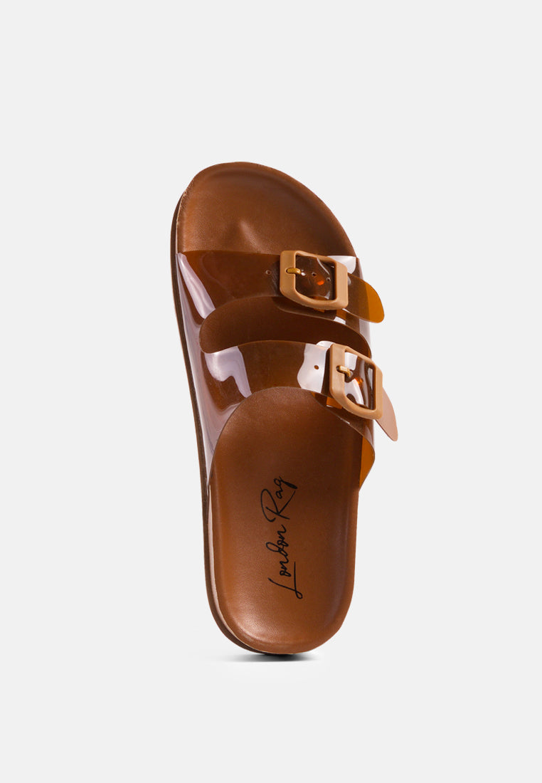 Minata Platform Buckled Slide Sandals-4
