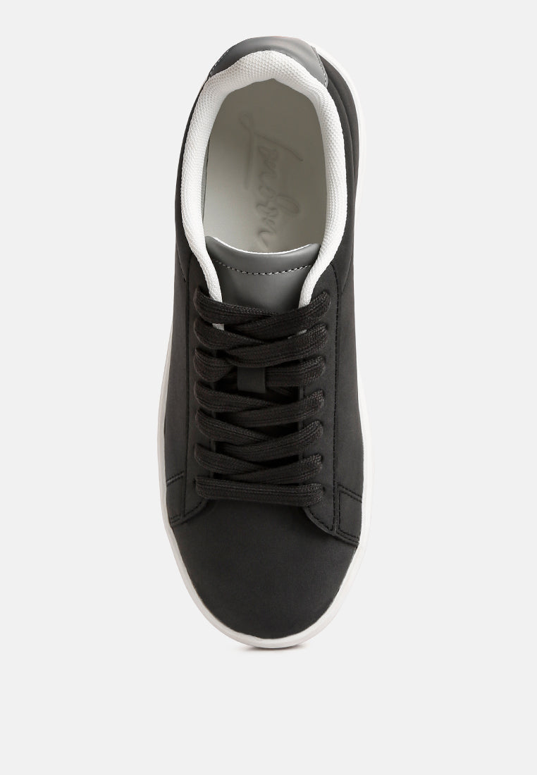 Minky Lace Up Casual Sneakers-3