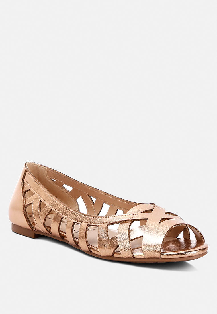 Moira Woven Peep Toe Flats-1