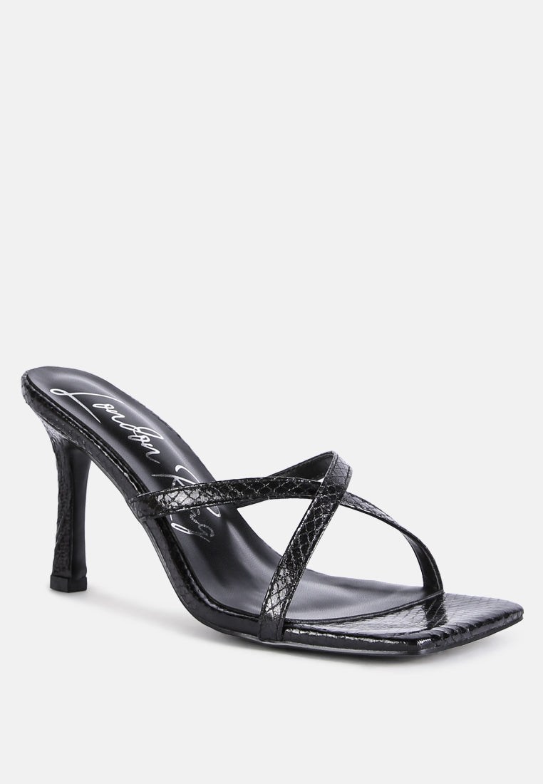 Muriel Cross Strap Slip On Sandals-3