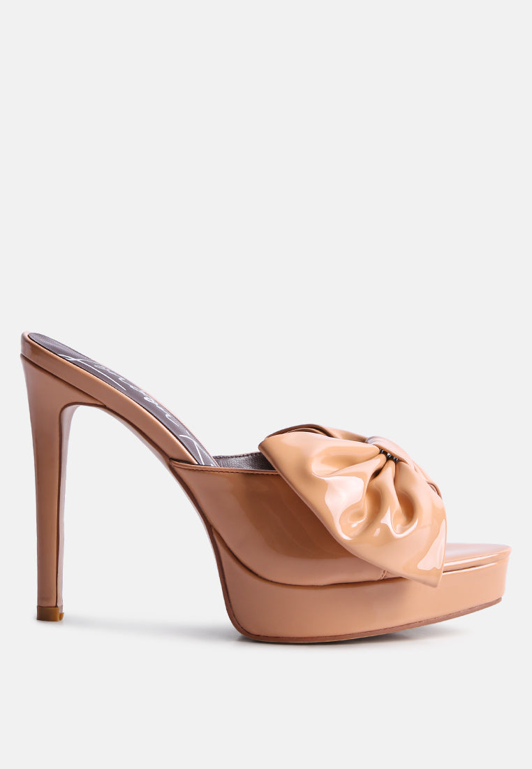 My Time Bow Embellished Stiletto Sandal-0