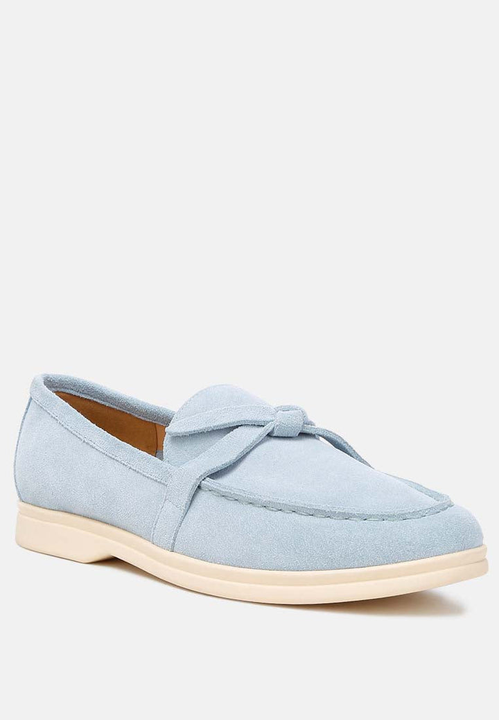 Nautica Genuine Suede Knot Detailed Loafers-0
