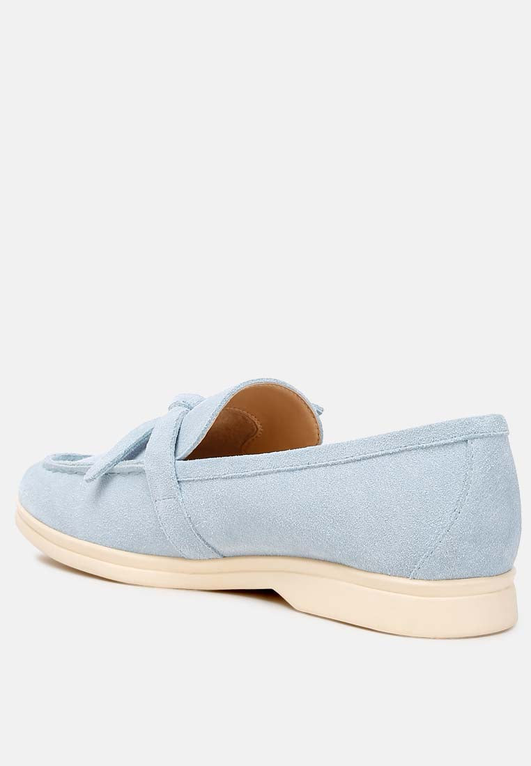Nautica Genuine Suede Knot Detailed Loafers-2