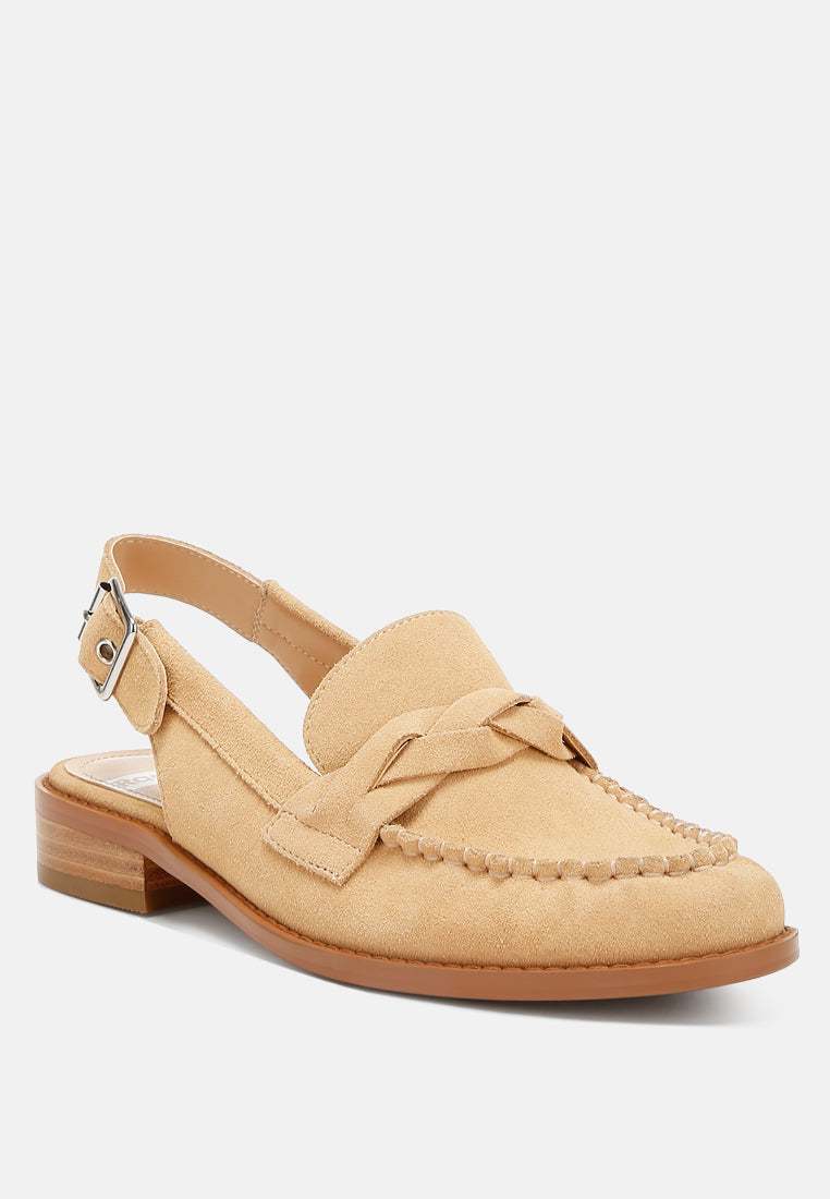 Nemykin Woven Strap Slingback Loafers-1