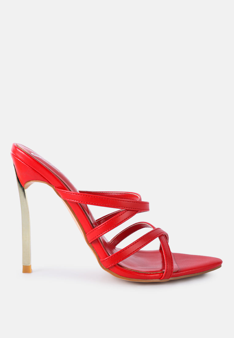 Nightclub Ready Strappy Stiletto Heel Sandals-5