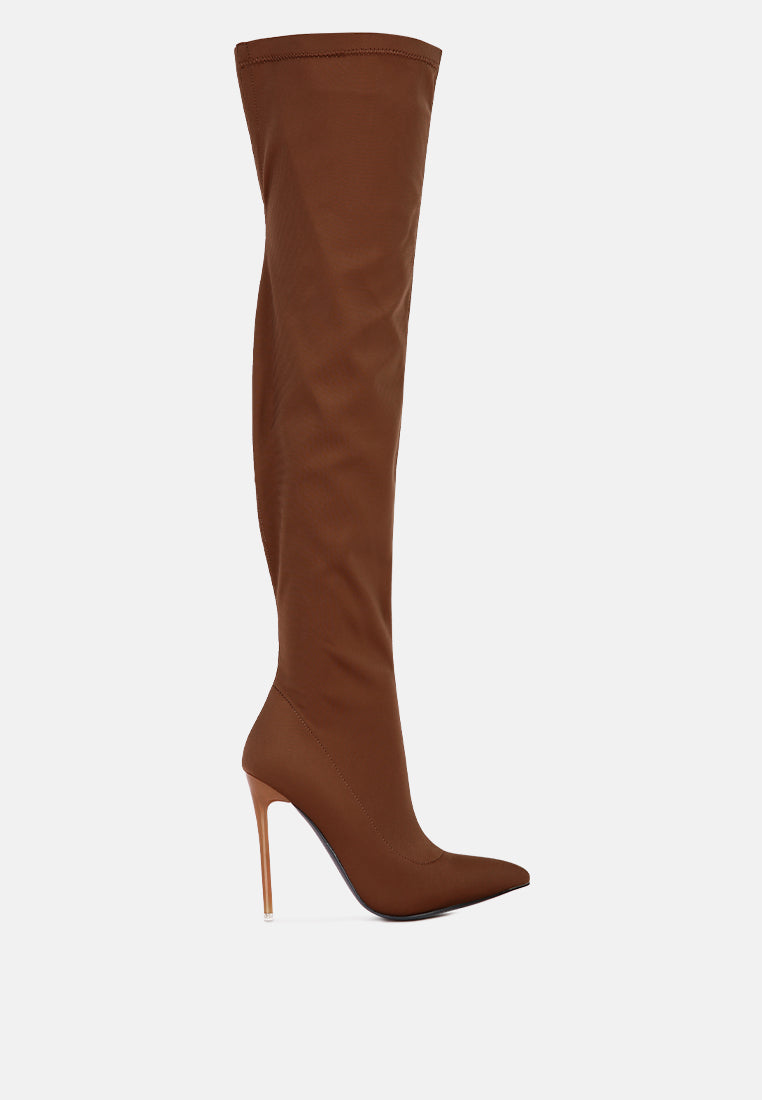 No Calm Superstretch Stiletto Long Boot-0